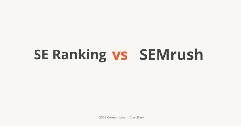 se ranking vs semrush 2026 comparison