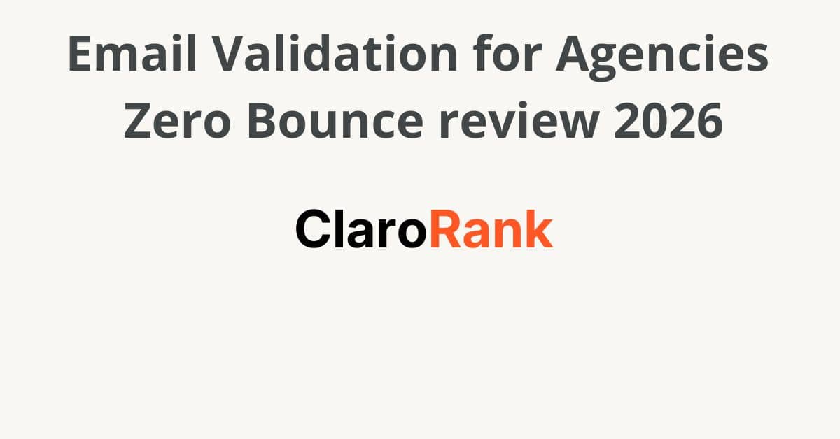zerobounce review SEO agencies 2026