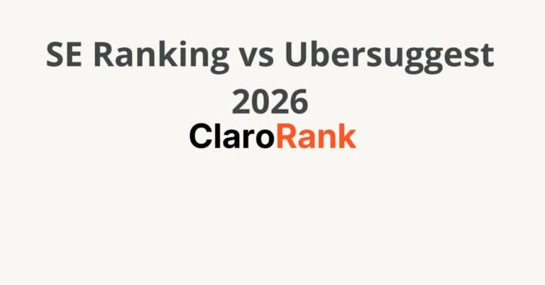se ranking vs ubersuggest 2026